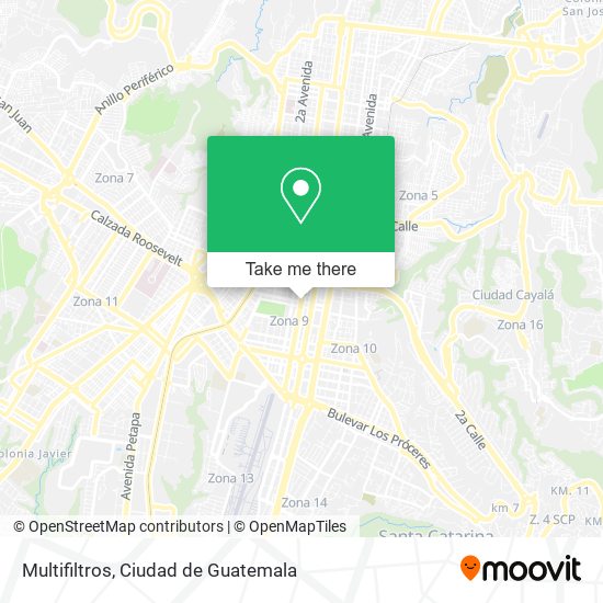 Mapa de Multifiltros