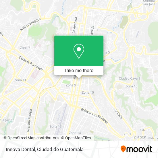 Mapa de Innova Dental