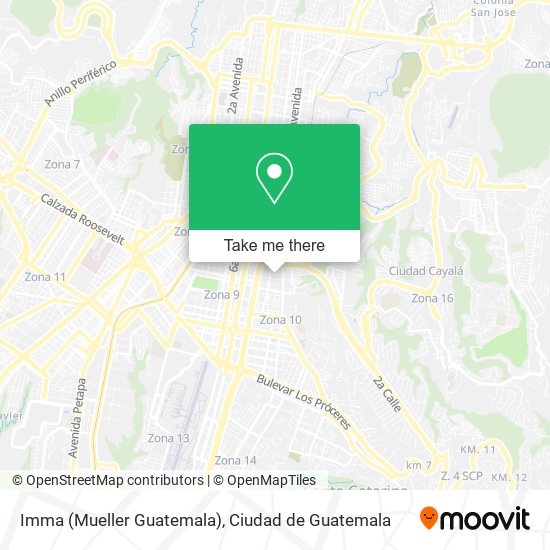 Imma (Mueller Guatemala) map