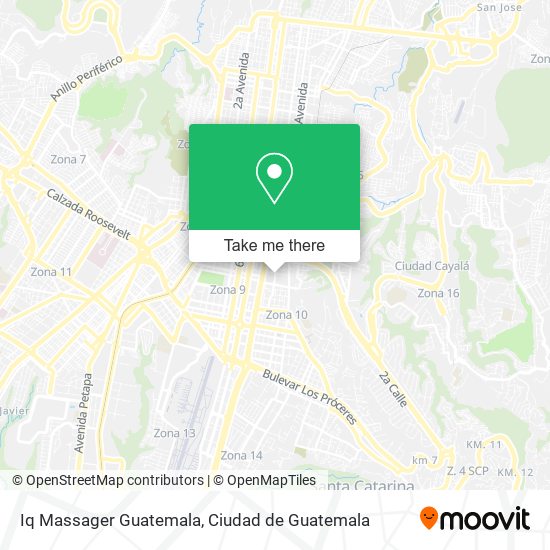 Iq Massager Guatemala map