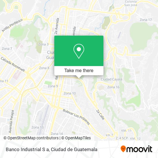 Mapa de Banco Industrial S a