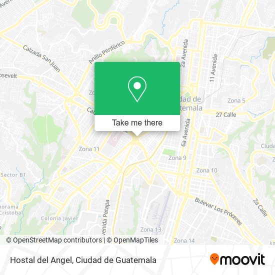 Hostal del Angel map