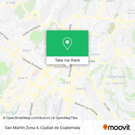 San Martin Zona 4 map