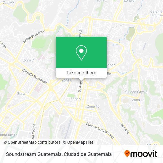 Soundstream Guatemala map