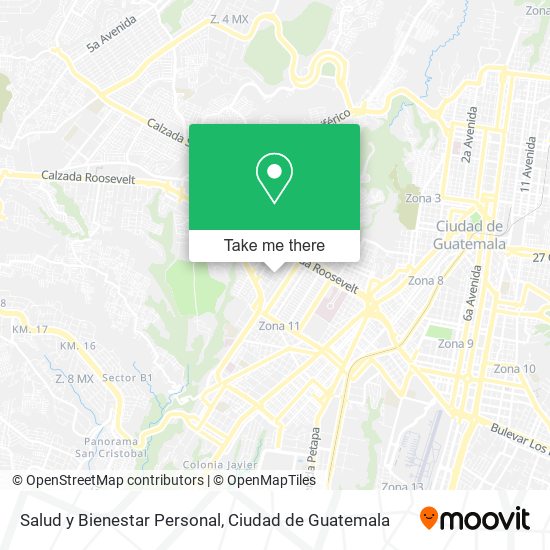 Salud y Bienestar Personal map