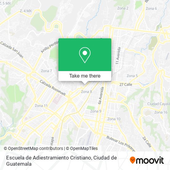 Mapa de Escuela de Adiestramiento Cristiano