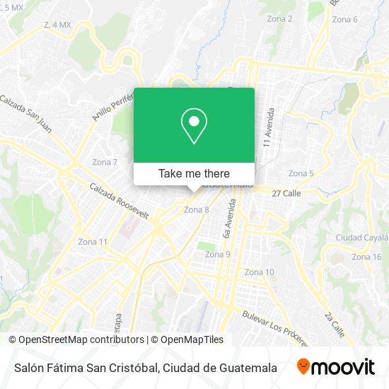 Mapa de Salón Fátima San Cristóbal