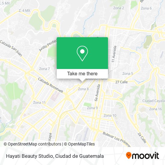 Mapa de Hayati Beauty Studio