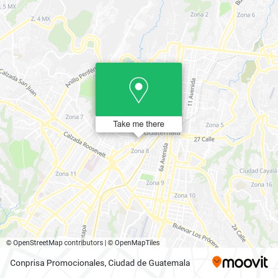 Conprisa Promocionales map