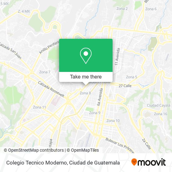 Mapa de Colegio Tecnico Moderno