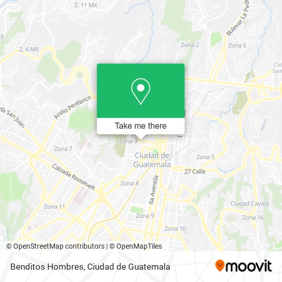 Benditos Hombres map