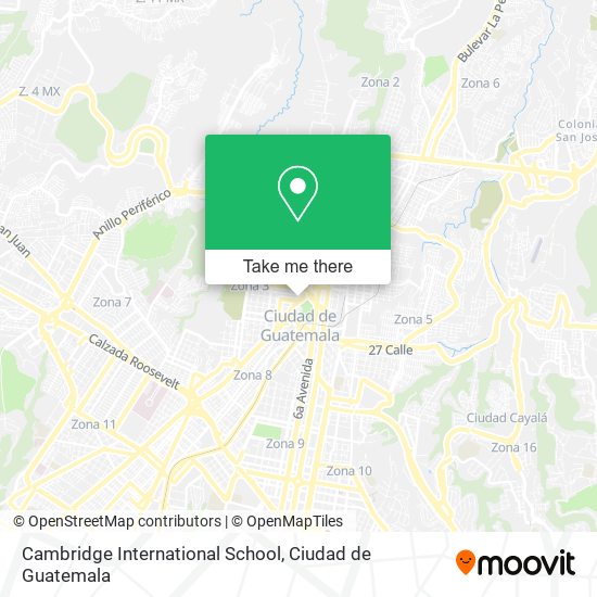 Mapa de Cambridge International School