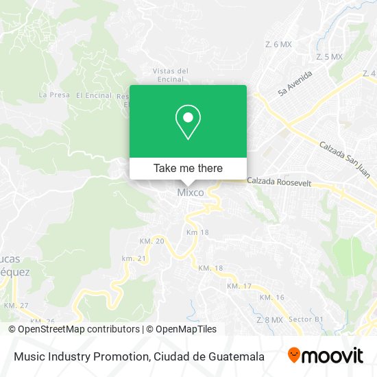 Mapa de Music Industry Promotion