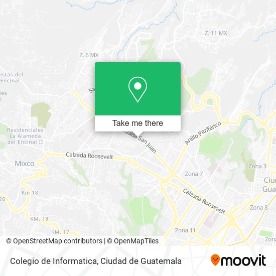 Colegio de Informatica map