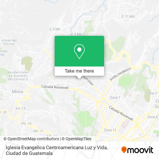 Iglesia Evangelica Centroamericana Luz y Vida map