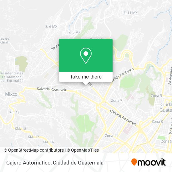 Cajero Automatico map