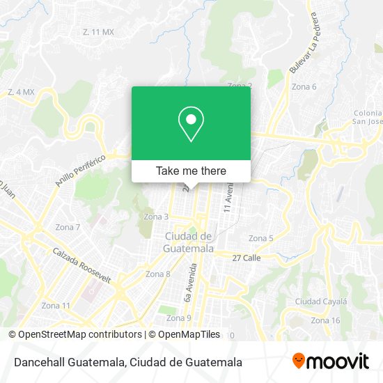 Mapa de Dancehall Guatemala