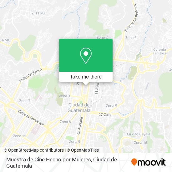 Muestra de Cine Hecho por Mujeres map