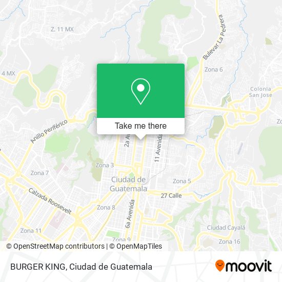 BURGER KING map