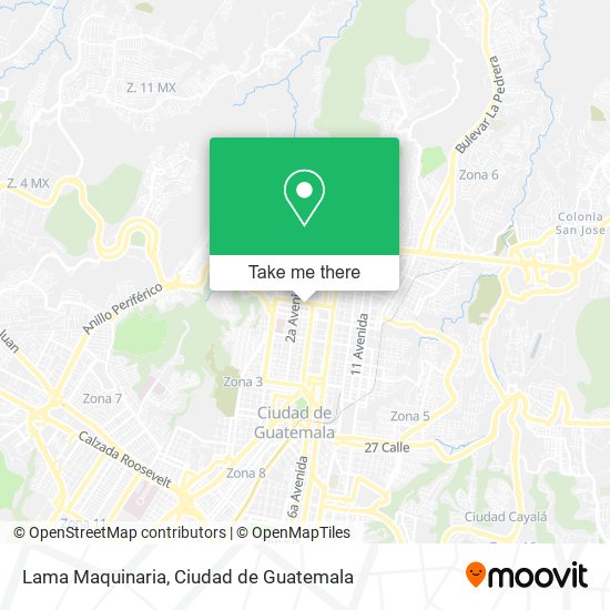 Lama Maquinaria map