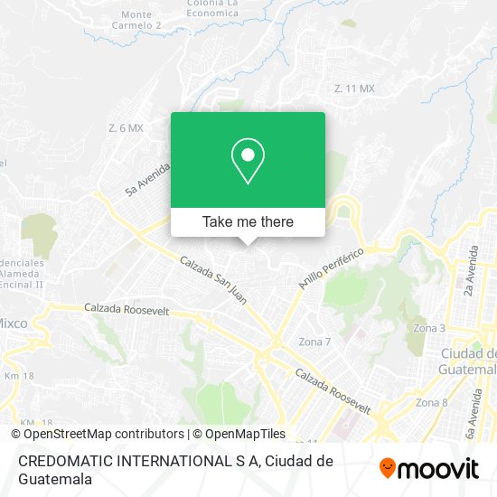 CREDOMATIC INTERNATIONAL S A map