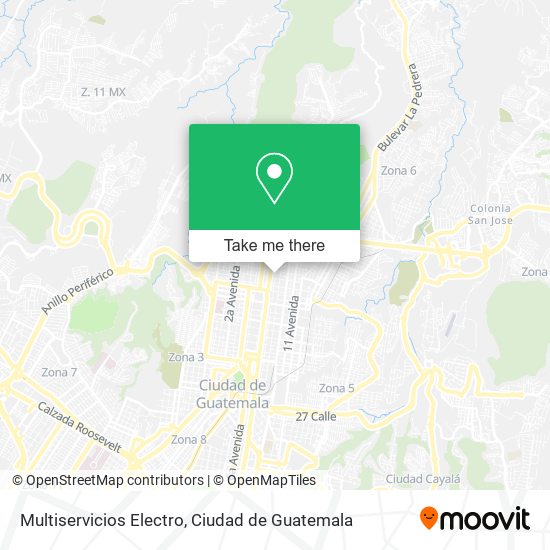 Mapa de Multiservicios Electro