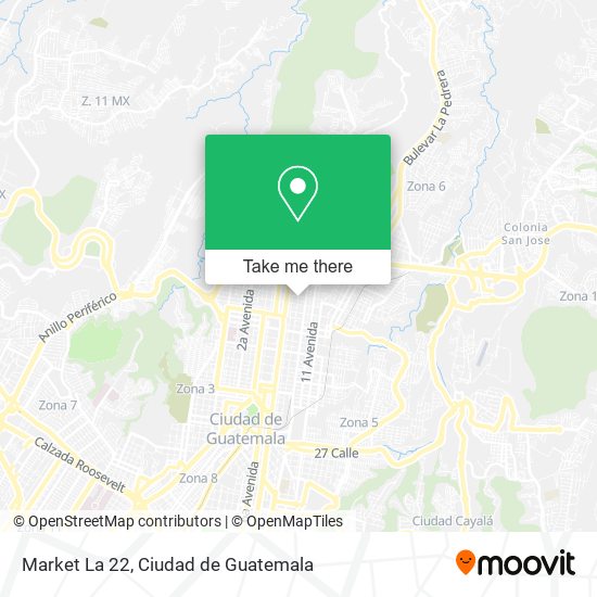 Mapa de Market La 22