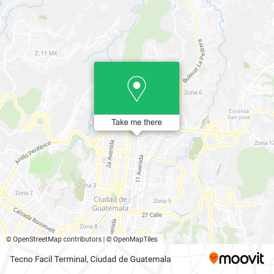 Tecno Facil Terminal map