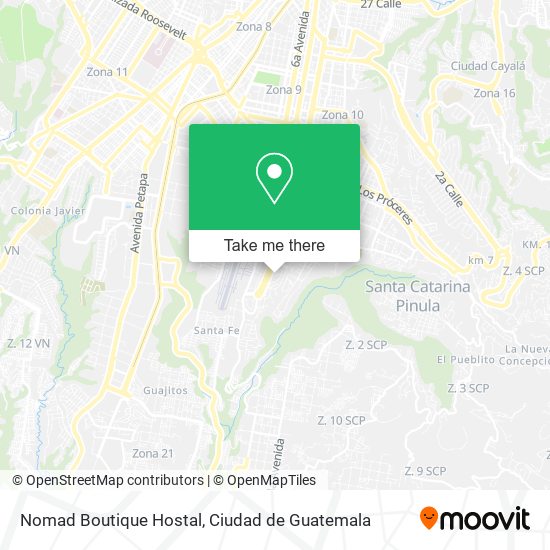 Mapa de Nomad Boutique Hostal