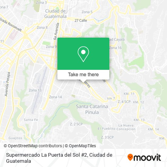 Mapa de Supermercado La Puerta del Sol #2