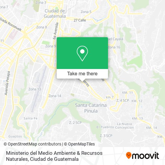 Ministerio del Medio Ambiente & Recursos Naturales map