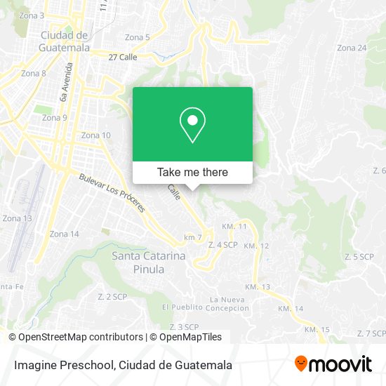 Mapa de Imagine Preschool