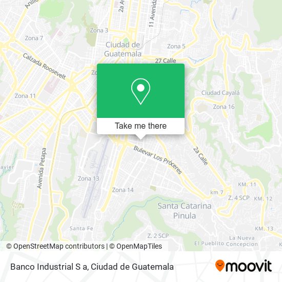 Banco Industrial S a map