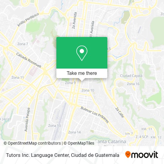 Tutors Inc. Language Center map