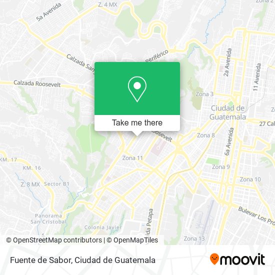 Fuente de Sabor map