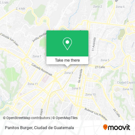 Panitos Burger map