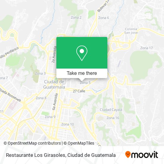 Mapa de Restaurante Los Girasoles