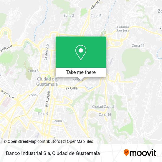 Banco Industrial S a map