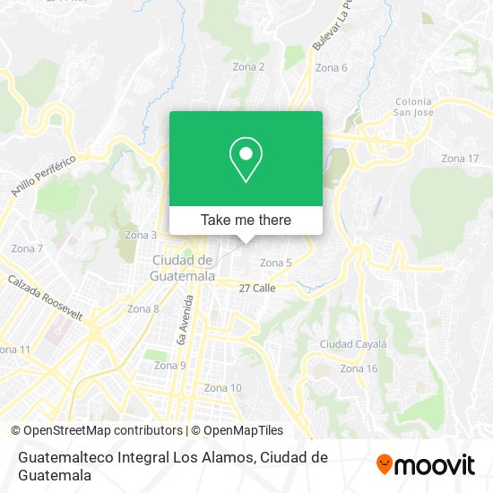 Guatemalteco Integral Los Alamos map