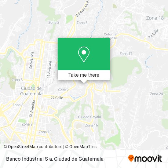 Banco Industrial S a map