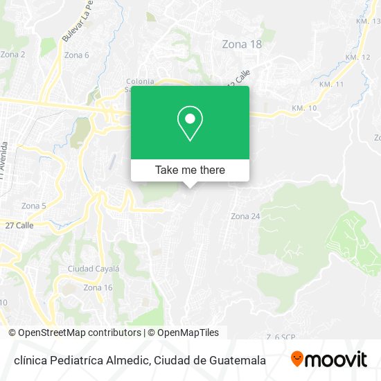 clínica Pediatríca Almedic map