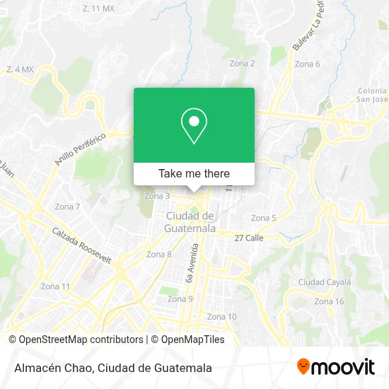 Almacén Chao map