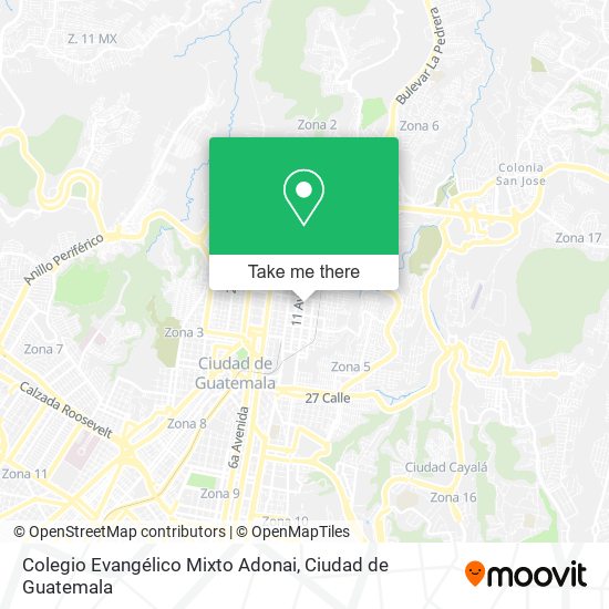 Colegio Evangélico Mixto Adonai map