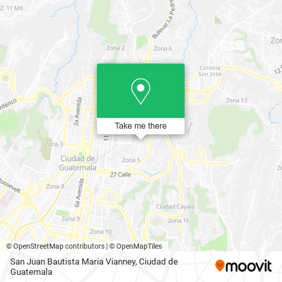 Mapa de San Juan Bautista Maria Vianney