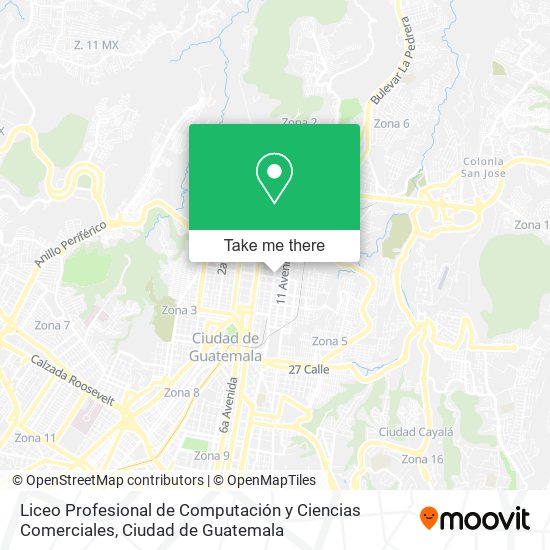 Liceo Profesional de Computación y Ciencias Comerciales map