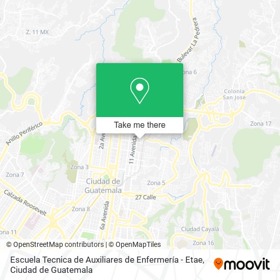 Escuela Tecnica de Auxiliares de Enfermería - Etae map