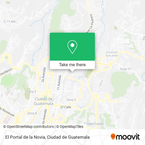 Mapa de El Portal de la Novia