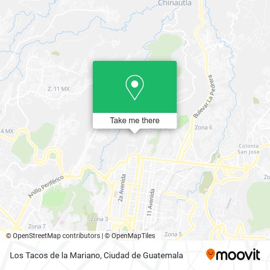 Los Tacos de la Mariano map