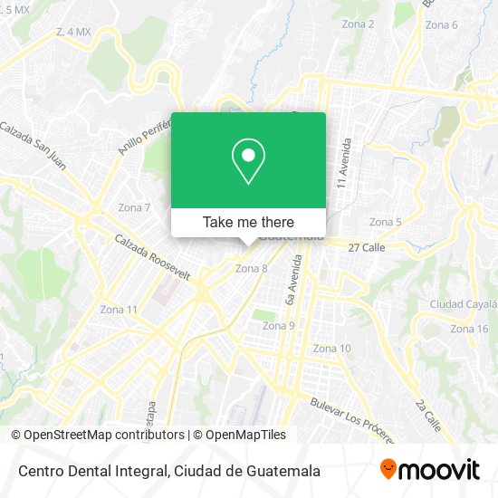 Mapa de Centro Dental Integral