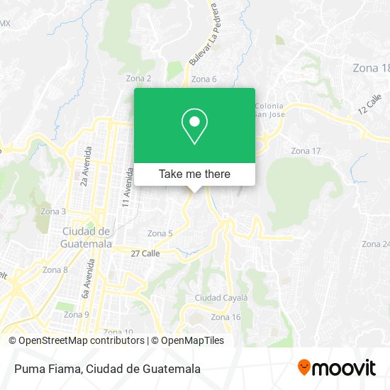 Puma Fiama map